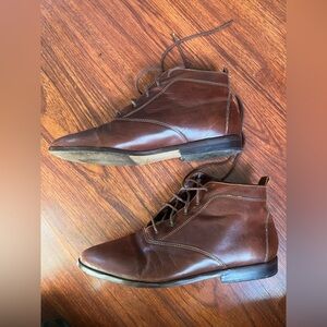 Vintage 90’s Chocolate Brazil brown vegan leather booties boots ankle 7.5 / 8